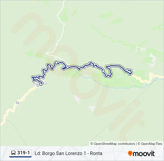 319-1 Bus Line Map