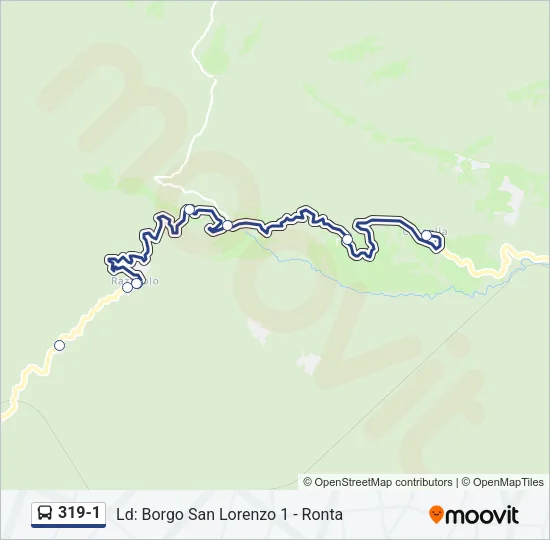 319-1 Bus Line Map