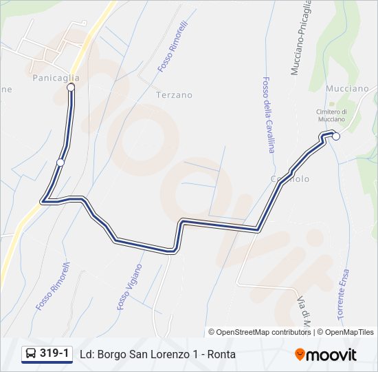 319-1 Bus Line Map