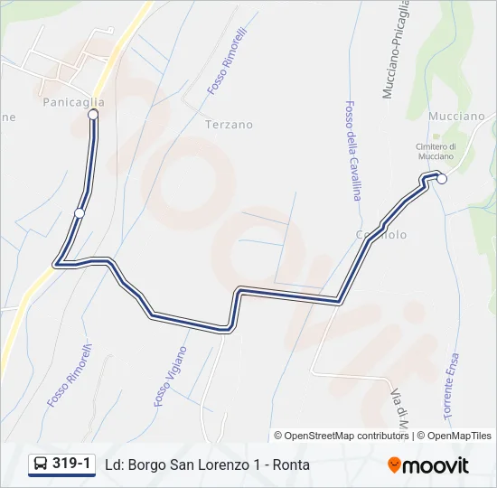 319-1 Bus Line Map