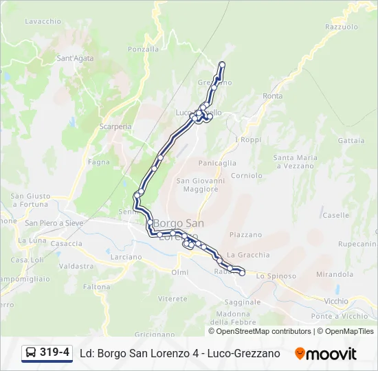 319-4 Bus Line Map