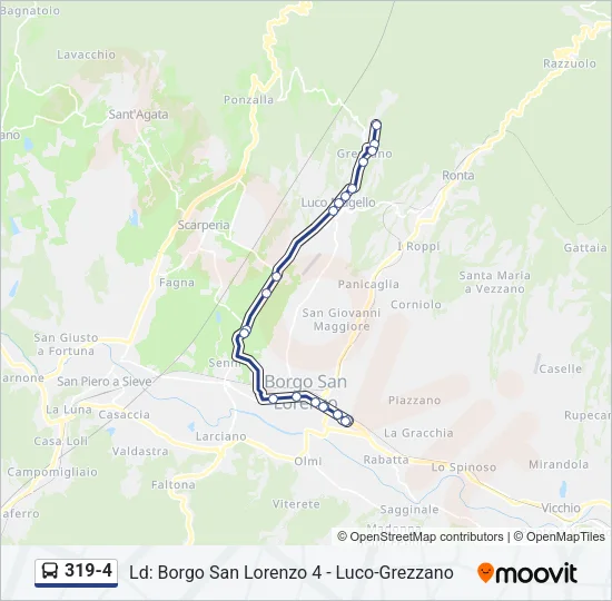 319-4 Bus Line Map