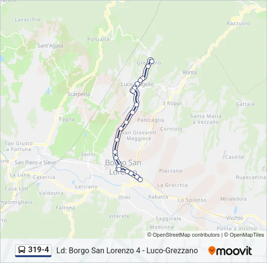 319-4 Bus Line Map