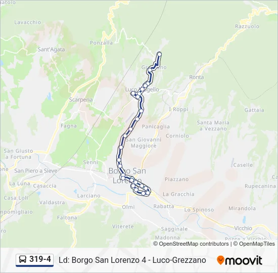 319-4 Bus Line Map