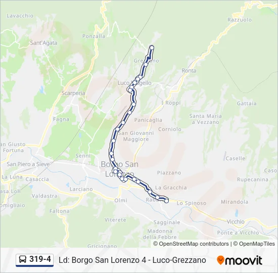 319-4 Bus Line Map