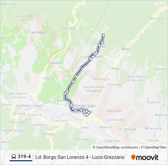 319-4 Bus Line Map