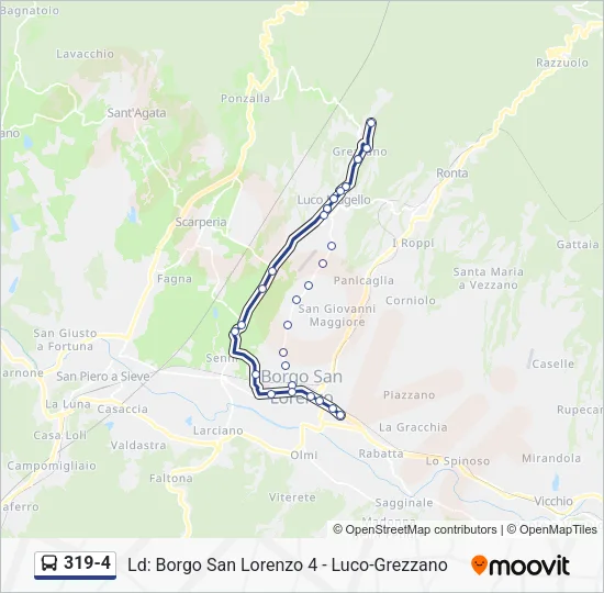 319-4 Bus Line Map