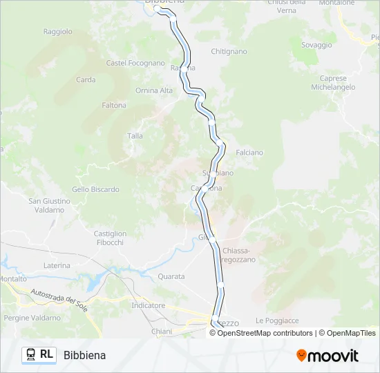 RL Train Line Map