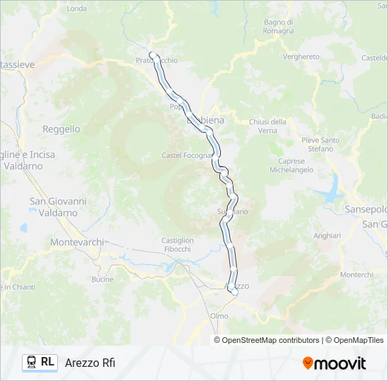 RL Train Line Map