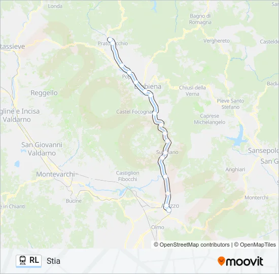 RL Train Line Map