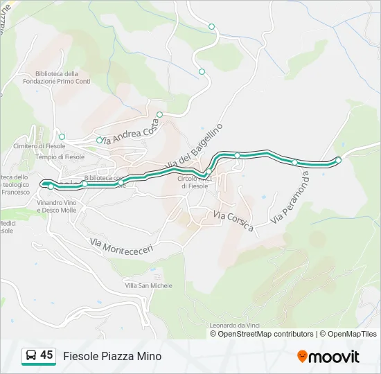 45  Line Map