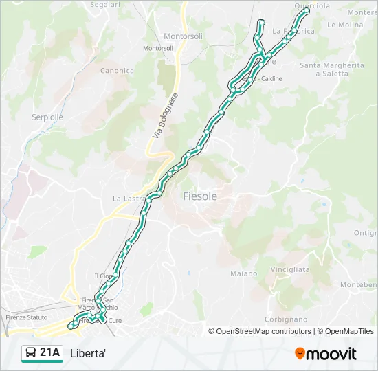 21A  Line Map