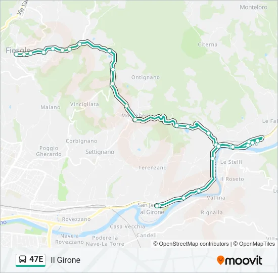 47E  Line Map
