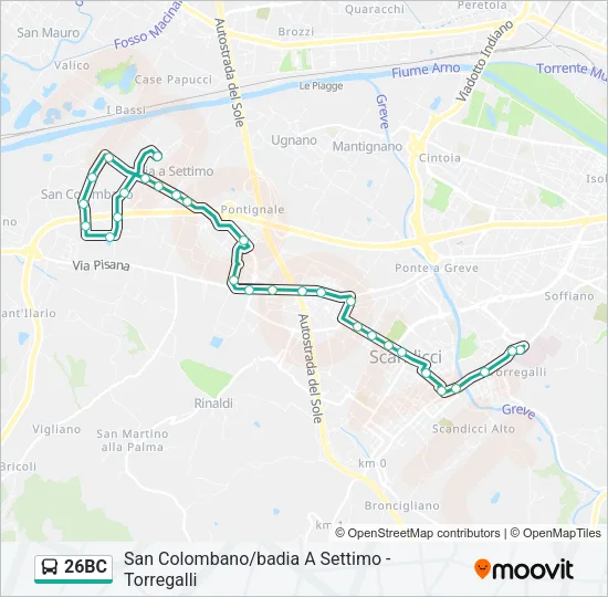 26BC Bus Line Map