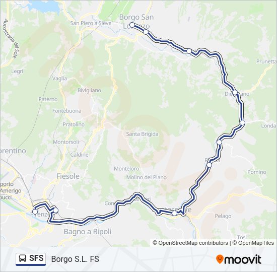 SFS Bus Line Map
