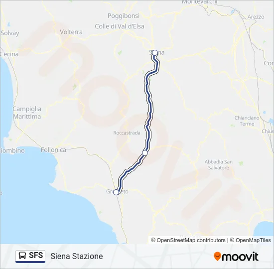 SFS Bus Line Map