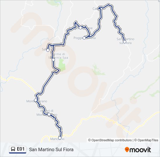 E01 Bus Line Map