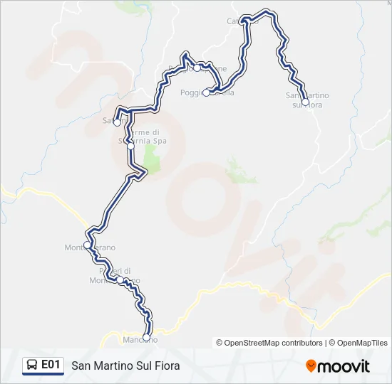 E01 Bus Line Map