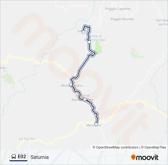 E02 Bus Line Map