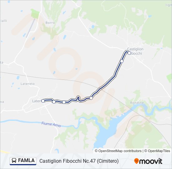 FAMLA bus Line Map