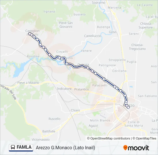 FAMLA Bus Line Map