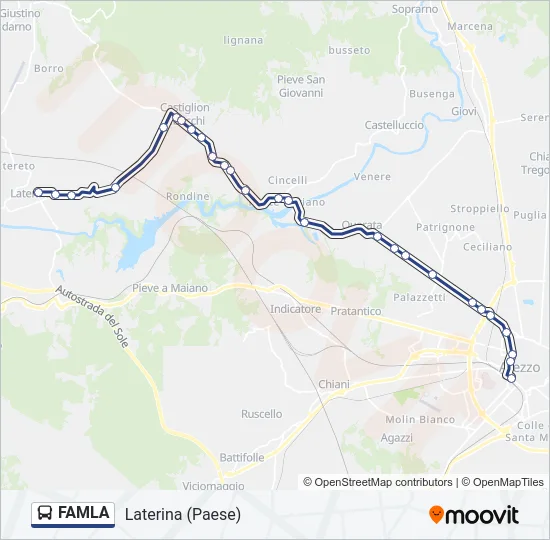 FAMLA Bus Line Map