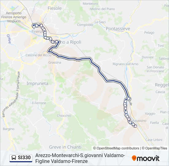 SI330 bus Line Map