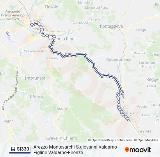 SI330 Bus Line Map