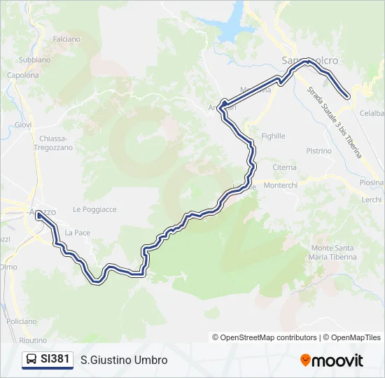 SI381 Bus Line Map