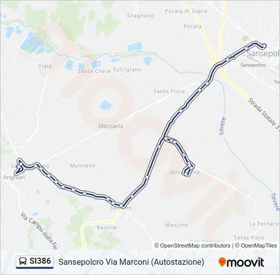 SI386 Bus Line Map