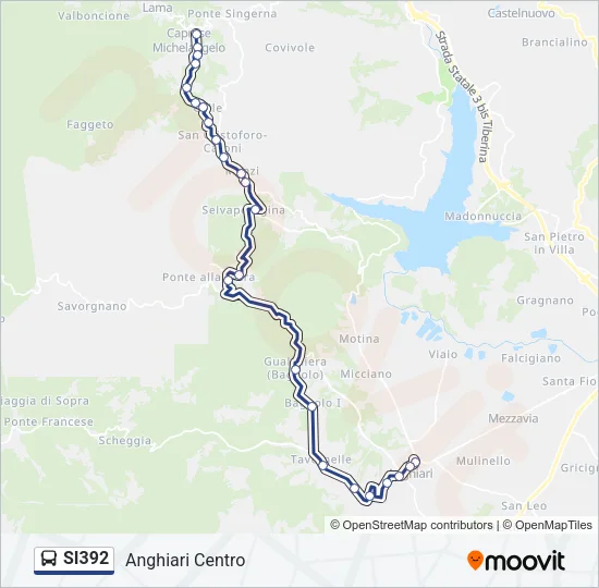 SI392 Bus Line Map