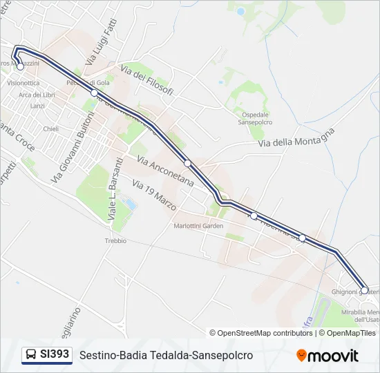 SI393 Bus Line Map