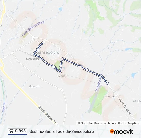 SI393 Bus Line Map
