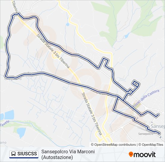 SIUSCSS Bus Line Map