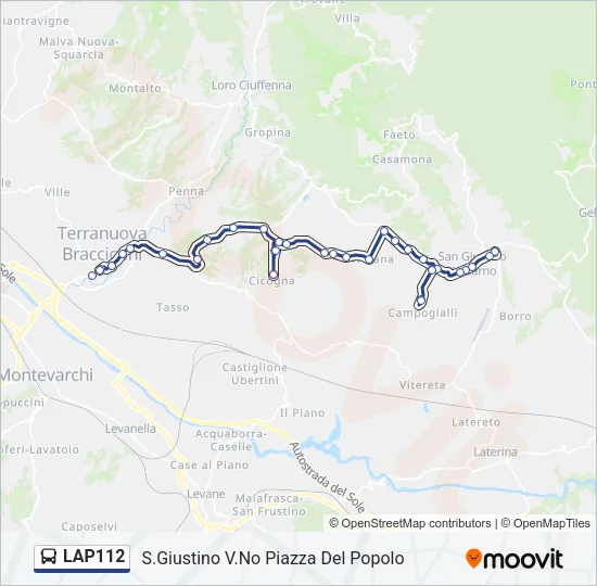LAP112 Bus Line Map