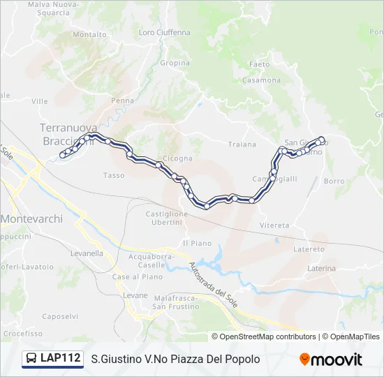 LAP112 Bus Line Map