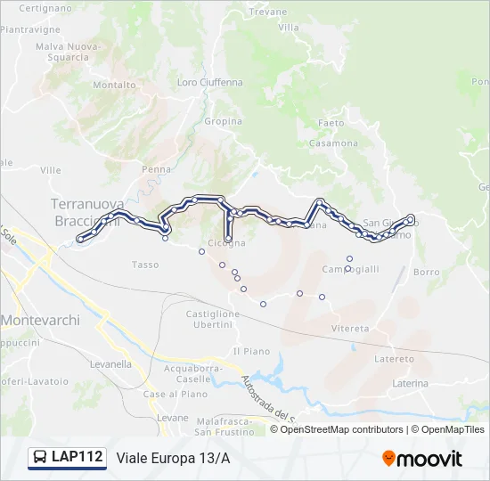 LAP112 Bus Line Map