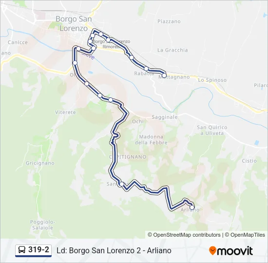319-2 Bus Line Map