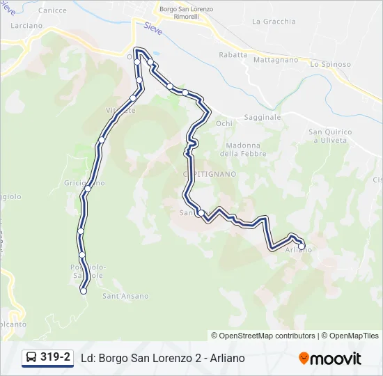 319-2 Bus Line Map