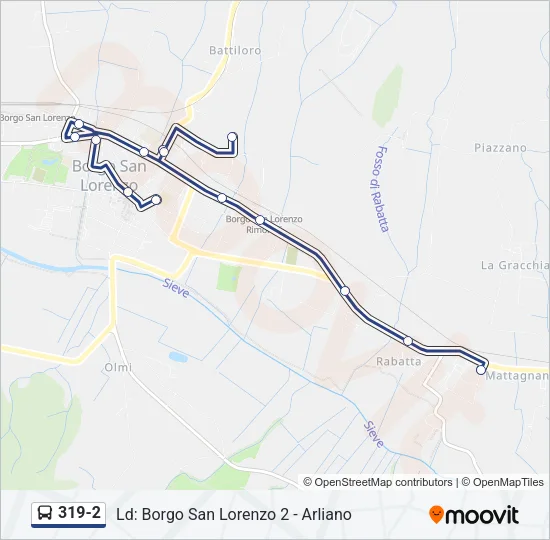 319-2 Bus Line Map