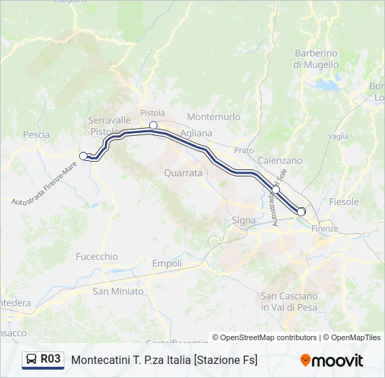 R03 Bus Line Map