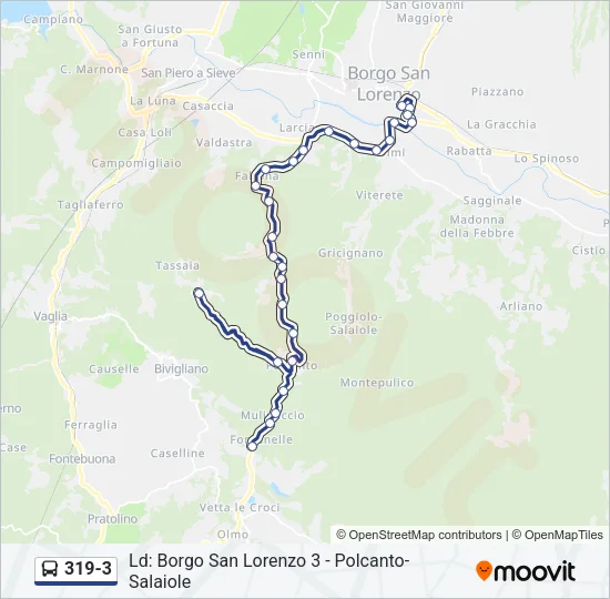 319-3 Bus Line Map
