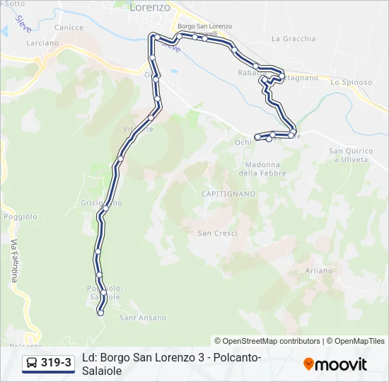 319-3 Bus Line Map