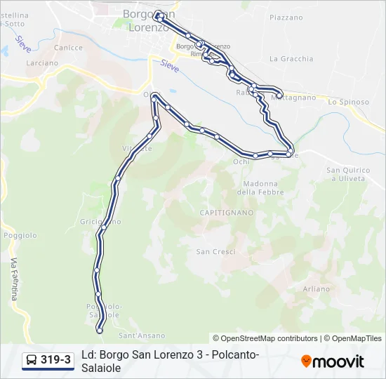 319-3 Bus Line Map
