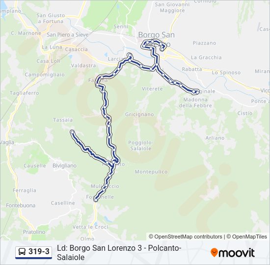 319-3 Bus Line Map