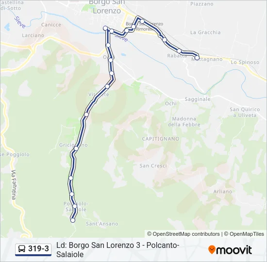 319-3 Bus Line Map