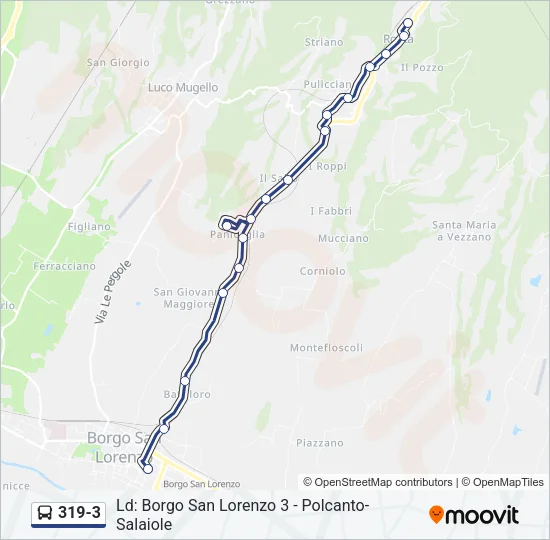 319-3 Bus Line Map