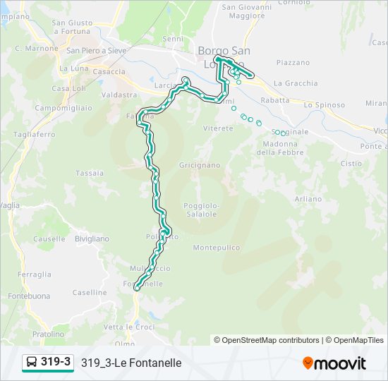 3193 Route: Schedules, Stops & Maps - 319_3-Le Fontanelle (Updated)