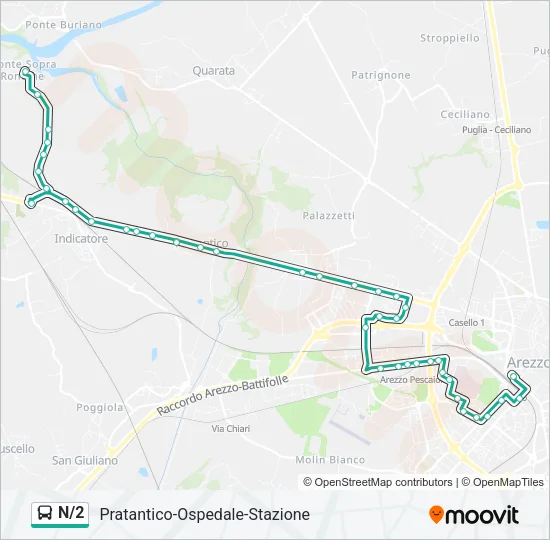 N/2 Bus Line Map