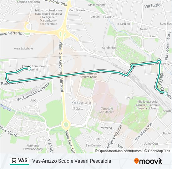 VAS bus Line Map